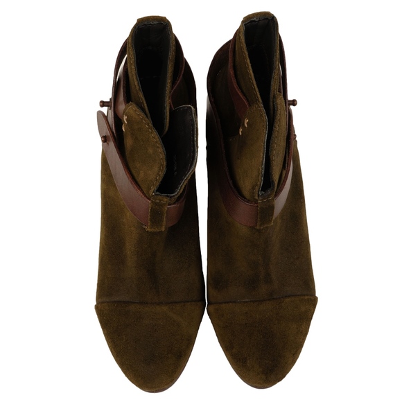 RAG & BONE HARROW SUEDE ROUND TOE ANKLE BOOTS - Picture 2 of 7